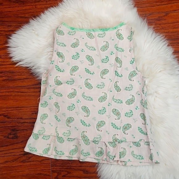 Cottagecore Paisley Button Front Tank Top - Picture 2 of 5